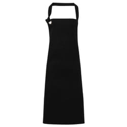 Premier Unisex Calibre Heavy Cotton Canvas Bib Apron - One Size, Black