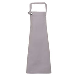 Premier Unisex Calibre Heavy Cotton Canvas Bib Apron - One Size, Silver