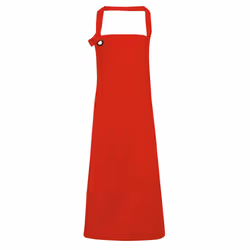 Premier Unisex Calibre Heavy Cotton Canvas Bib Apron - One Size, Red