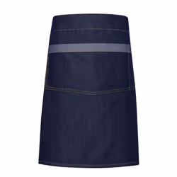 Premier Unisex Domain Contrast Denim Waist Apron - One Size, Indigo Denim