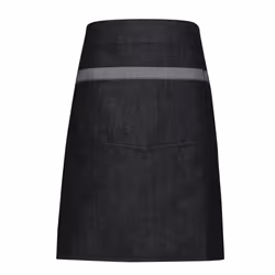 Premier Unisex Domain Contrast Denim Waist Apron - One Size, Black Denim