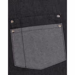Premier Unisex Domain Contrast Denim Bib Apron - One Size, Black Denim