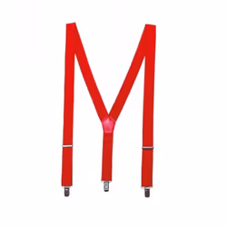 Premier Mens Clip On Braces - One Size, Red