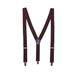 Premier Mens Clip On Braces - One Size, Brown