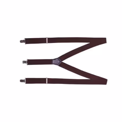 Premier Mens Clip On Braces - One Size, Brown