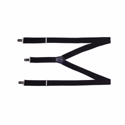 Premier Mens Clip On Braces - One Size, Black