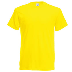 Screen Stars Fruit Of The Loom Mens Original Short Sleeve T-Shirt - 3XL, Yellow