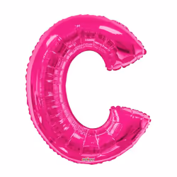 Kaleidoscope 34 Inch Foil Letter Blue Balloon - H, Pink