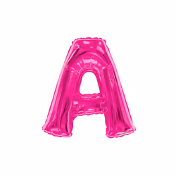 Kaleidoscope 34 Inch Foil Letter Blue Balloon - H, Pink