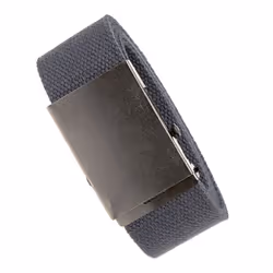 Duke Mens Kingsize Edward Plain Webbing Belt - 2XL, Charcoal