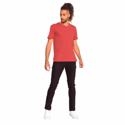 Duke Mens Signature-2 V-Neck T-Shirt - M, Red