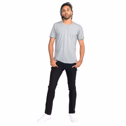 Duke Mens Signature-1 V-Neck T-Shirt - M, Grey Melange
