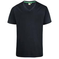 Duke Mens Signature-1 V-Neck T-Shirt - L, Black