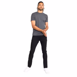 Duke Mens Flyers-2 Crew Neck T-Shirt - L, Charcoal Melange