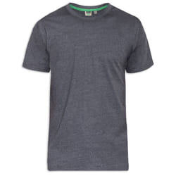 D555 Mens Flyers-2 Crew Neck T-Shirt - XXL, Charcoal Melange