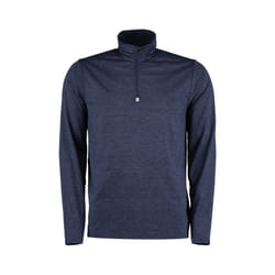 Rhino Mens Hyper Mid Layer Zip Skin Performance Top - XS, Navy Heather