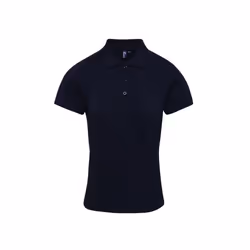 Premier Womens/Ladies Coolchecker Plus Piqu Polo With CoolPlus - M, Navy