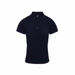 Premier Womens/Ladies Coolchecker Plus Piqu Polo With CoolPlus - XS, Navy