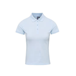 Premier Womens/Ladies Coolchecker Plus Piqu Polo With CoolPlus - XS, Light Blue