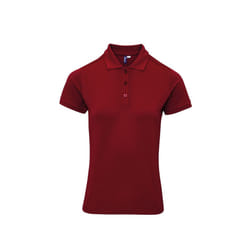 Premier Womens/Ladies Coolchecker Plus Piqu Polo With CoolPlus - XS, Burgundy
