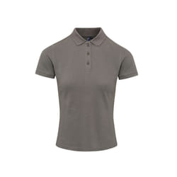 Premier Womens/Ladies Coolchecker Plus Piqu Polo With CoolPlus - 2XL, Dark Grey