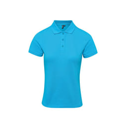 Premier Womens/Ladies Coolchecker Plus Piqu Polo With CoolPlus - XS, Turquoise