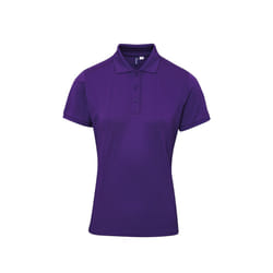 Premier Womens/Ladies Coolchecker Plus Piqu Polo With CoolPlus - XS, Purple