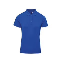 Premier Womens/Ladies Coolchecker Plus Piqu Polo With CoolPlus - XL, Royal