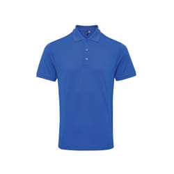 Premier Mens Coolchecker Plus Pique Polo With CoolPlus - S, Royal
