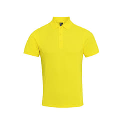 Premier Mens Coolchecker Plus Pique Polo With CoolPlus - 2XL, Yellow