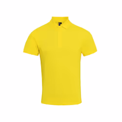 Premier Mens Coolchecker Plus Pique Polo With CoolPlus - 3XL, Yellow