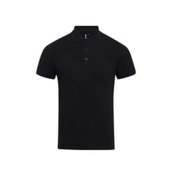 Premier Mens Coolchecker Plus Pique Polo With CoolPlus - XL, Black