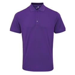 Premier Mens Coolchecker Plus Pique Polo With CoolPlus - XL, Purple