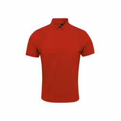 Premier Mens Coolchecker Plus Pique Polo With CoolPlus - 3XL, Red
