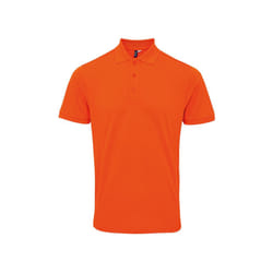 Premier Mens Coolchecker Plus Pique Polo With CoolPlus - S, Orange