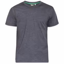 Duke Mens Flyers-2 Kingsize Crew Neck T-Shirt - 2XL, Charcoal Melange