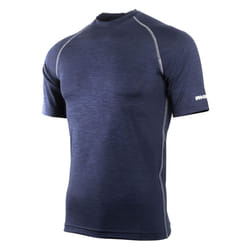 Rhino Mens Sports Base Layer Short Sleeve T-Shirt - XS, Navy Heather