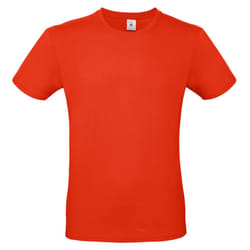 B&C Mens #E150 Tee - XS, Fire Red