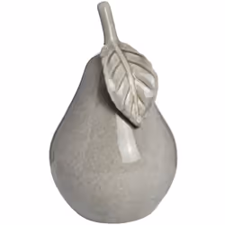 , Antique Grey) Hill Interiors Ceramic Pear - Small (H11.5 x W11.5 x D19.5cm