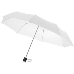 Bullet 21.5in Ida 3-Section Umbrella - 24 x 97 cm, White