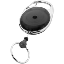 Bullet Gerlos Roller Clip Key Chain - 6.8 x 3.5 x 0.7 cm, Solid Black
