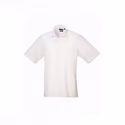 Premier Mens Short Sleeve Poplin Shirt - 23, White