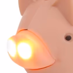 ) Regatta Great Outdoors Childrens/Kids Animal Keyring Torch - One Size, Pig (Pink