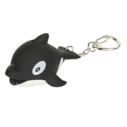 ) Regatta Great Outdoors Childrens/Kids Animal Keyring Torch - One Size, Whale(Black