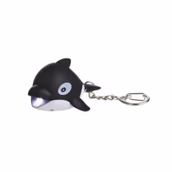 ) Regatta Great Outdoors Childrens/Kids Animal Keyring Torch - One Size, Whale(Black