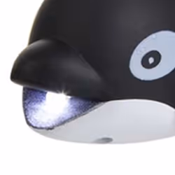 ) Regatta Great Outdoors Childrens/Kids Animal Keyring Torch - One Size, Whale(Black