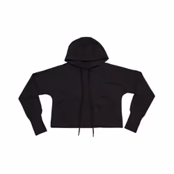 Mantis Womens/Ladies Cropped Hoodie - L, Black