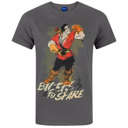 Disney Mens Beauty And The Beast Gaston T-Shirt - S, Multicoloured