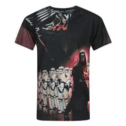 Star Wars Mens Force Awakens Kylo Ren Sublimation T-Shirt - L, Black