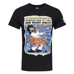 The Simpsons Mens James Brown One Night T-Shirt - S, Black